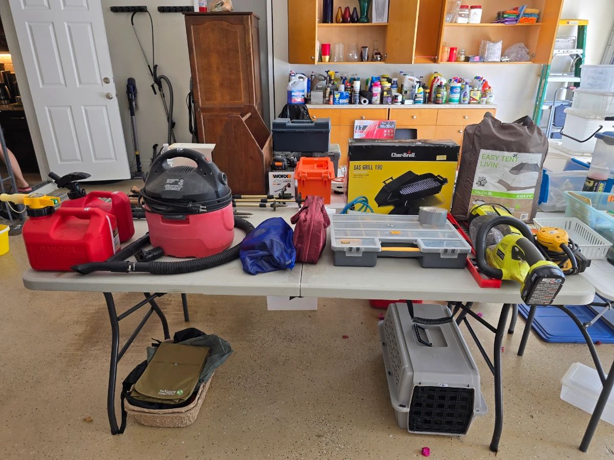 Garage & Outdoor Gear Assortment