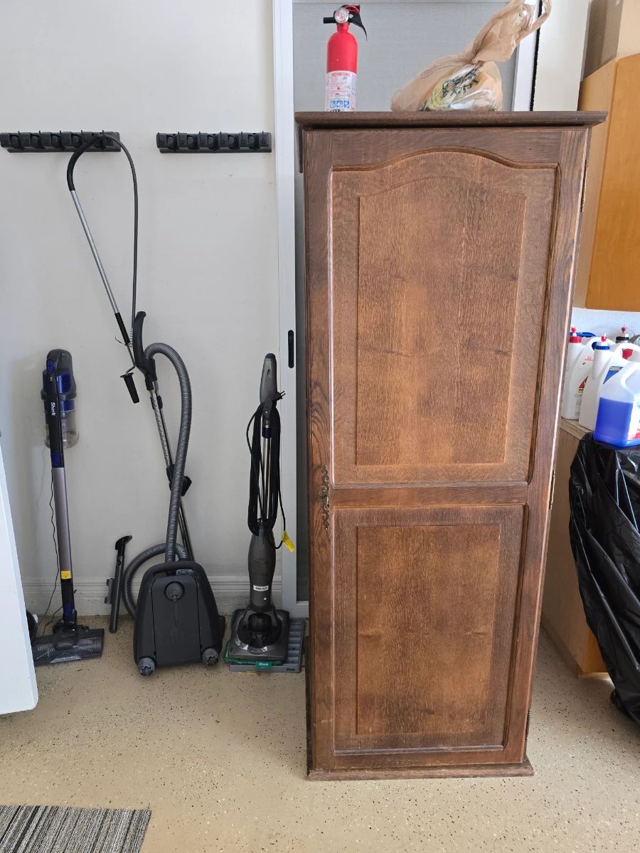Vintage Oak Door Cabinet