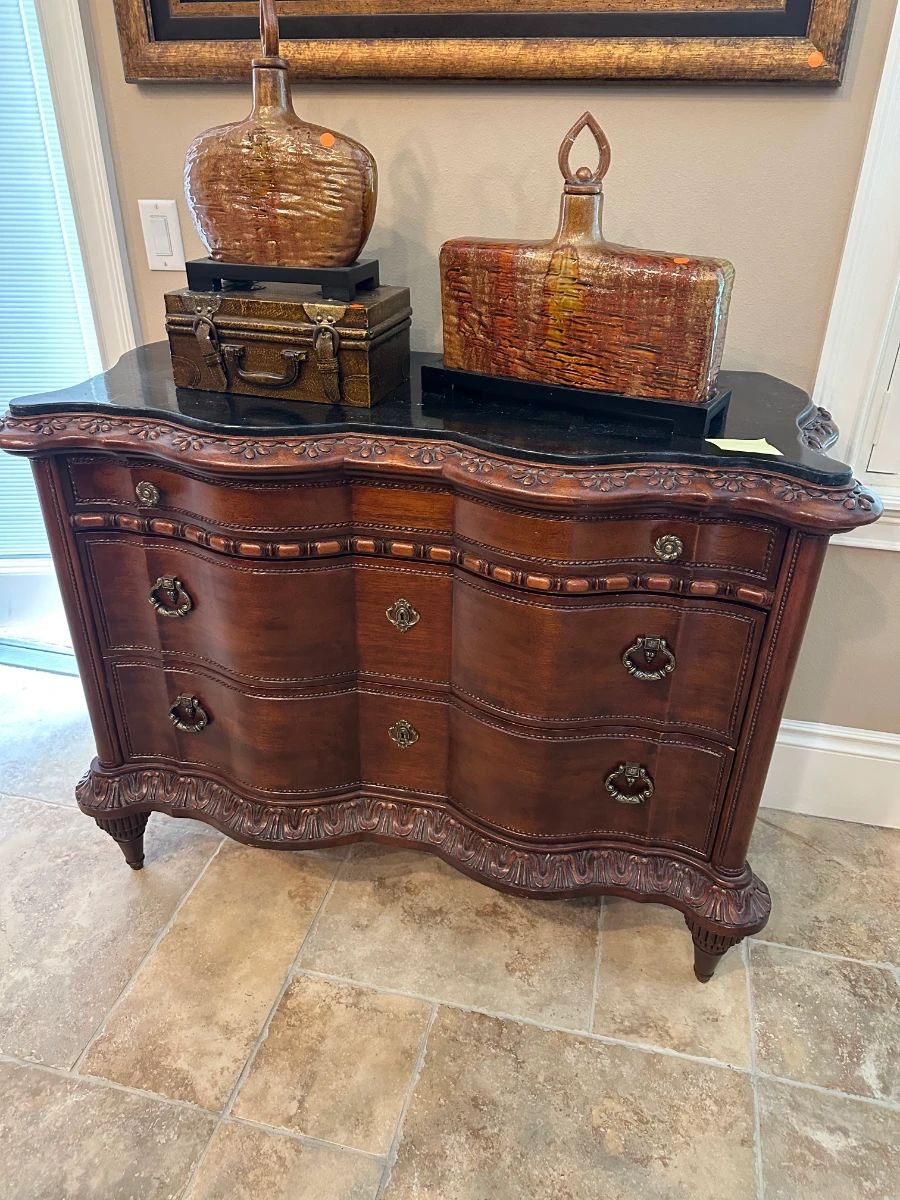 Hollywood Regency Bombe Chest Dresser