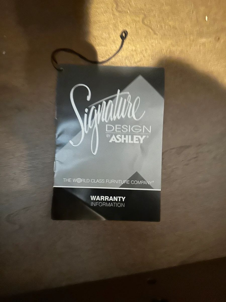 Signature Design by Ashley Warranty Information Booklet