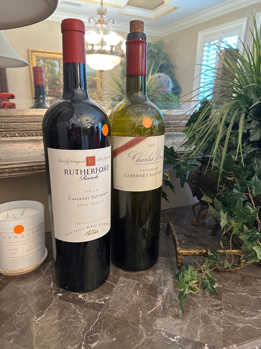 Rutherford Ranch 2010 & Charles Krug 2002 Cabernet Sauvignon Napa Valley Lot