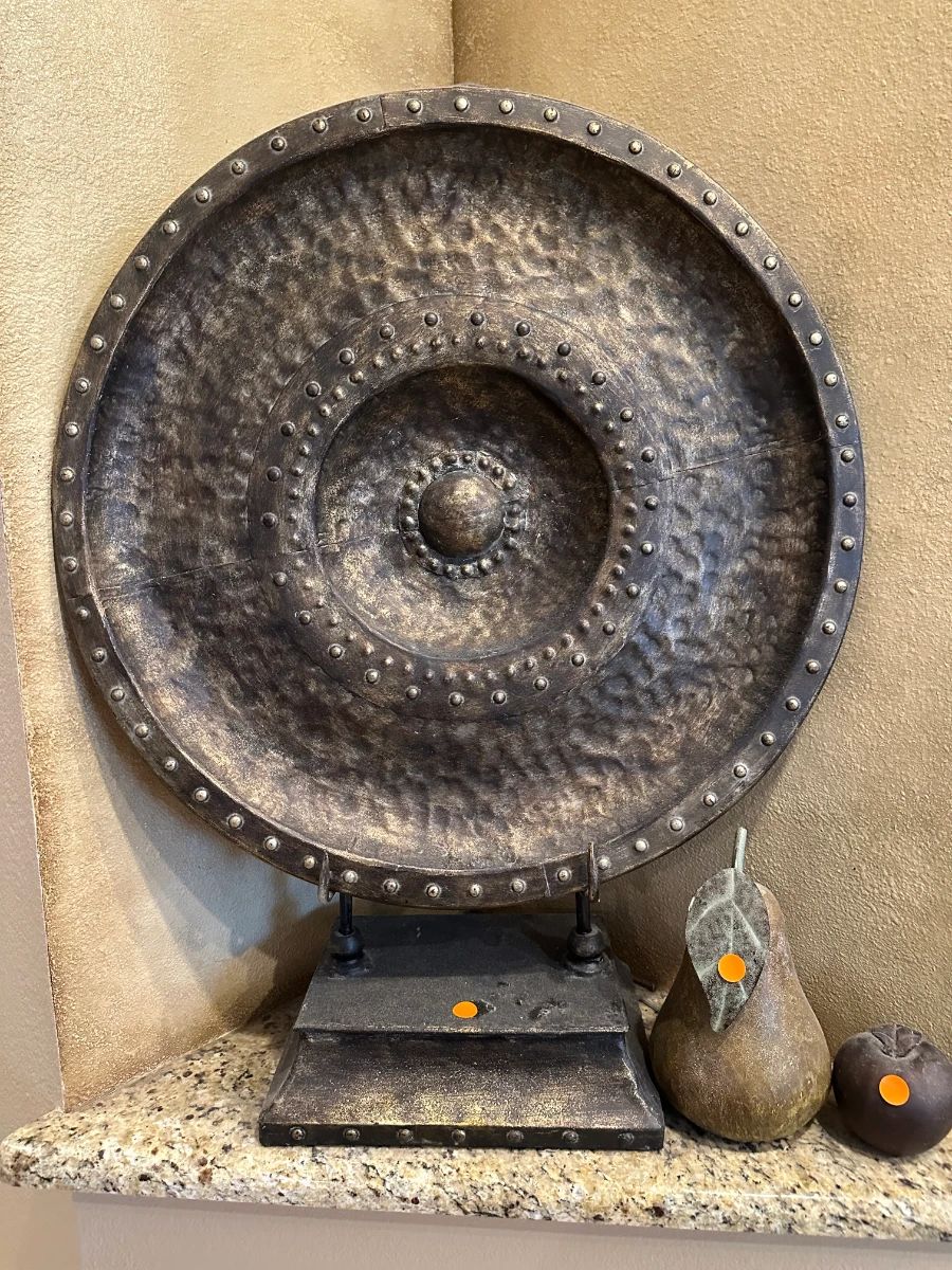 Large Tribal Gong Wall Decor