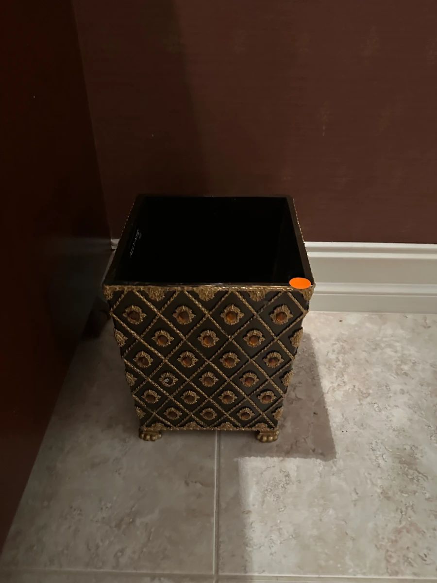 Ornate Decorative Accent Box with Mirrored Interior