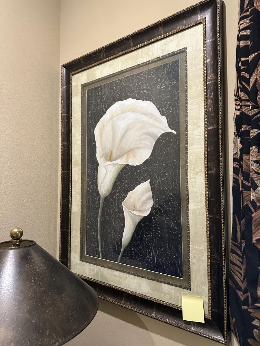 Framed Calla Lily Botanical Print