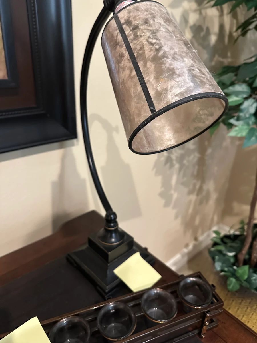 Textured Drum Shade Table Lamp