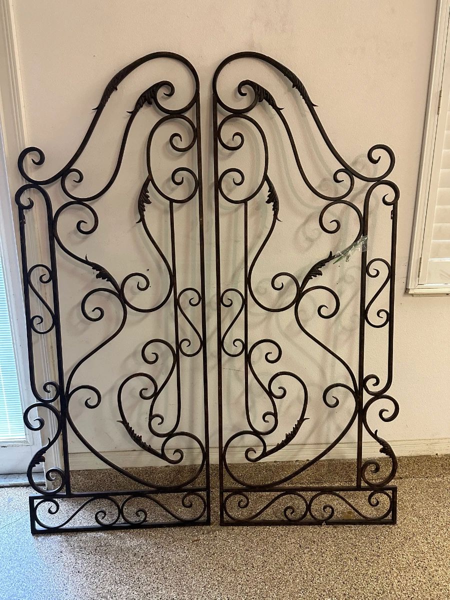 Estate Collection: Architectural Wrought Iron Gates (Pair)
