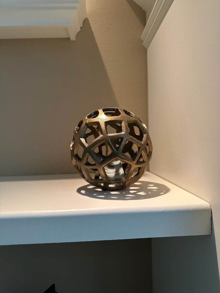 Pier 1 Geometric Cutout Decorative Sphere