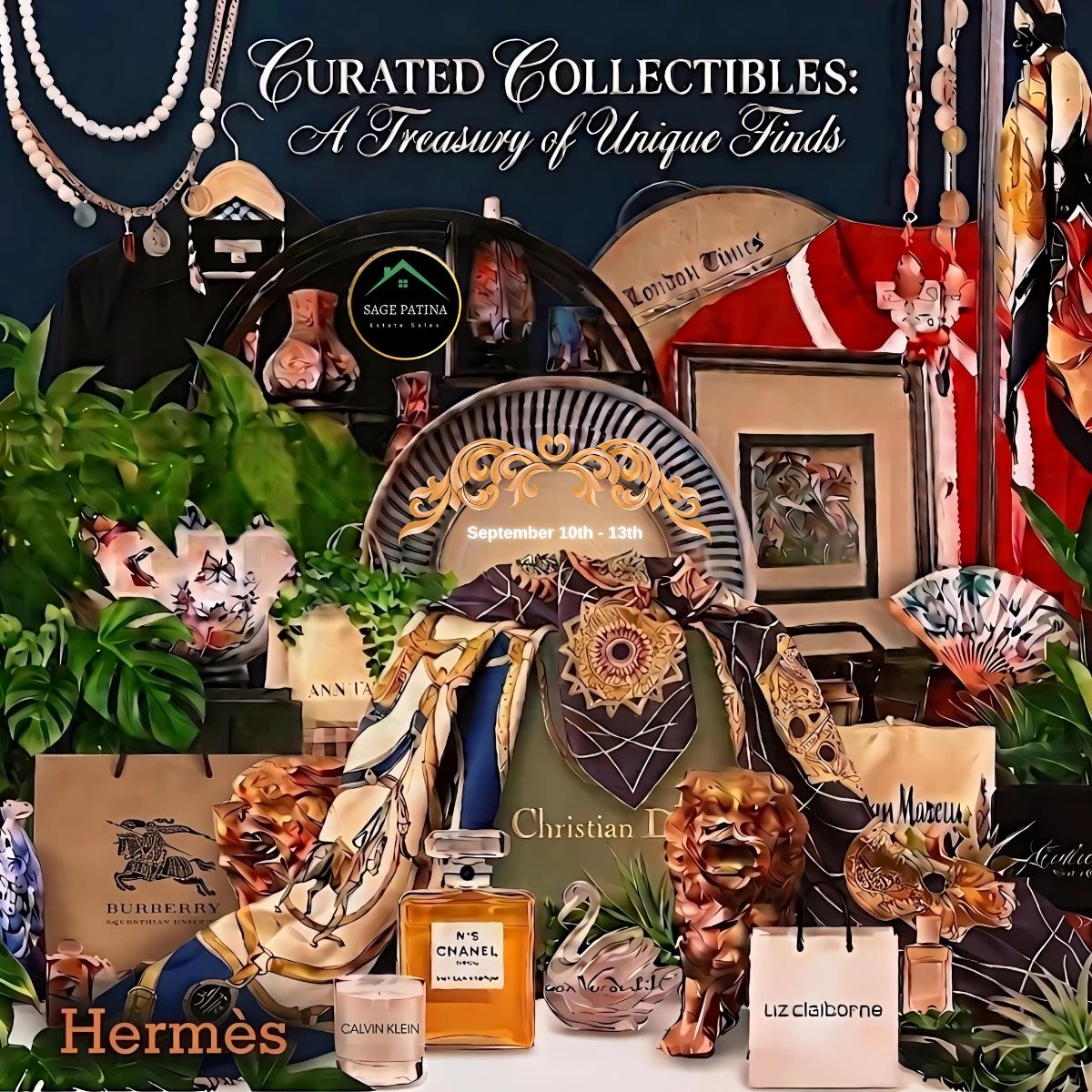 SAGE PATINA Presents an Argyle Lux Asian Cache — Decor, Clothing, Bags & Beyond Estate Sale!