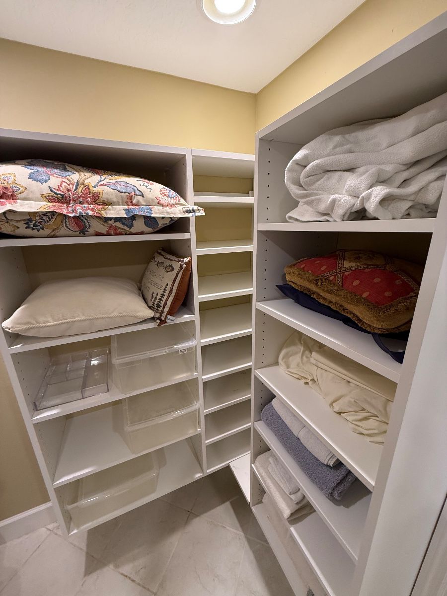 Linen & Pillow Assortment with Storage Solutions