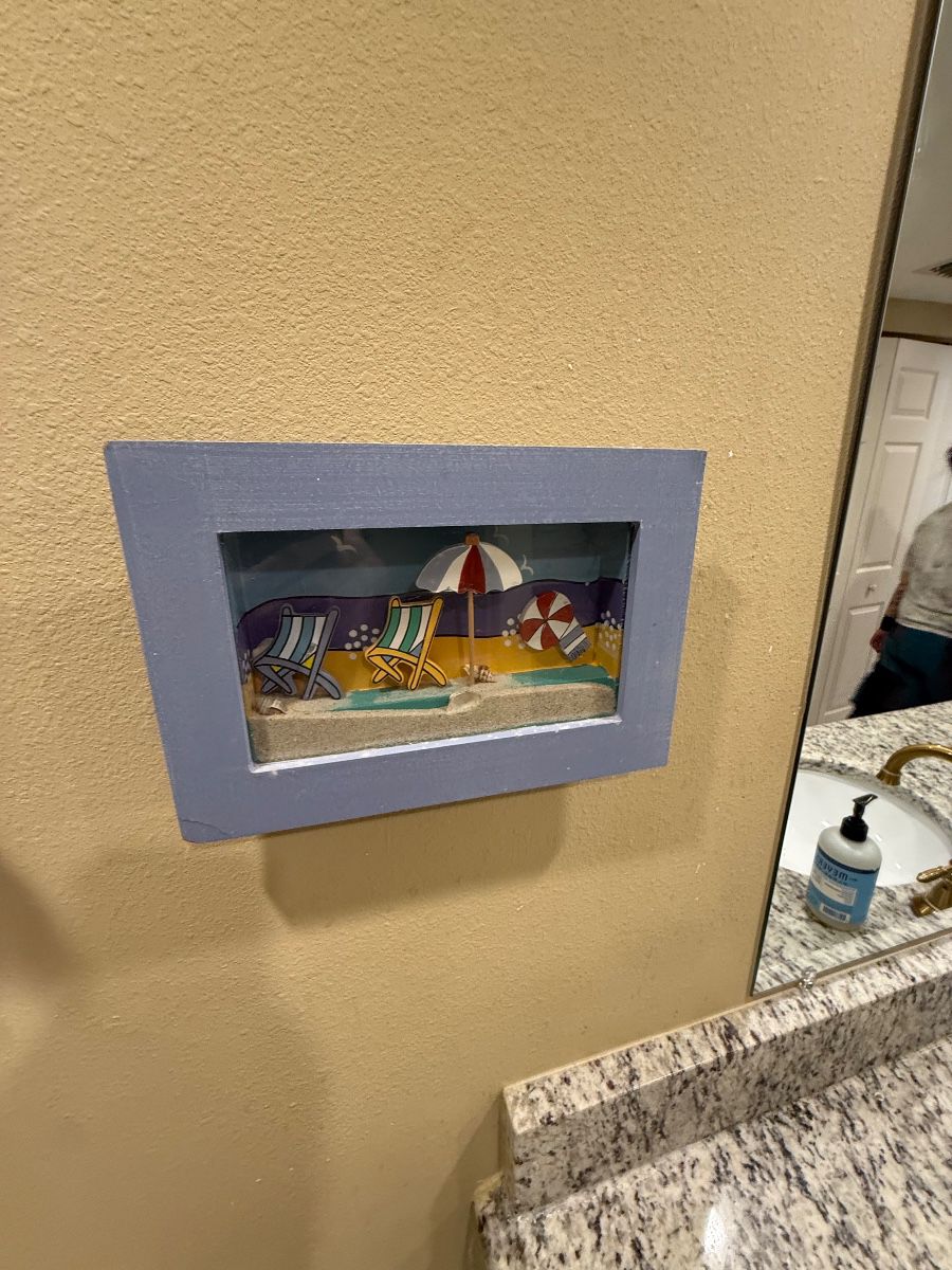 Beach Scene Diorama Wall Art