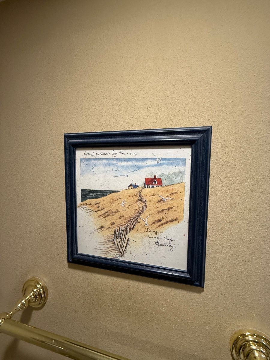 Coastal Lighthouse Watercolor Painting