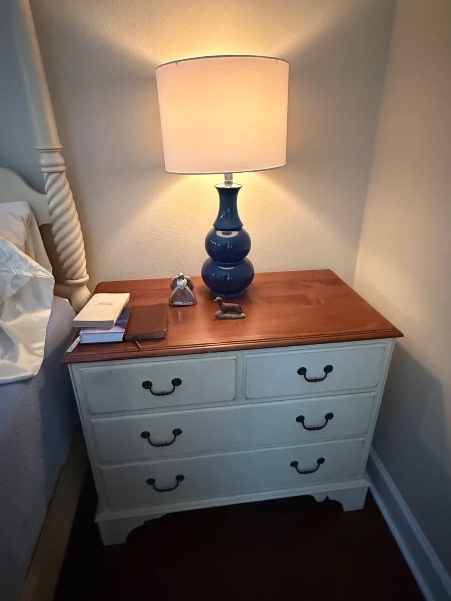Vintage Cherry & Cream Nightstand