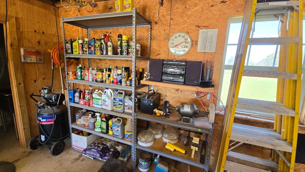 Handyman Heaven in Ponder: Loads of Power Tools, Trailers, Remington Statues, and more!