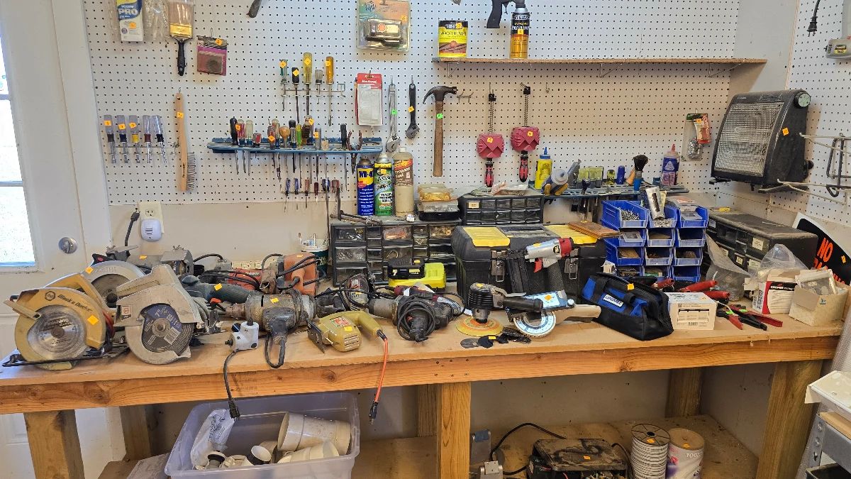 Handyman Heaven in Ponder: Loads of Power Tools, Trailers, Remington Statues, and more!