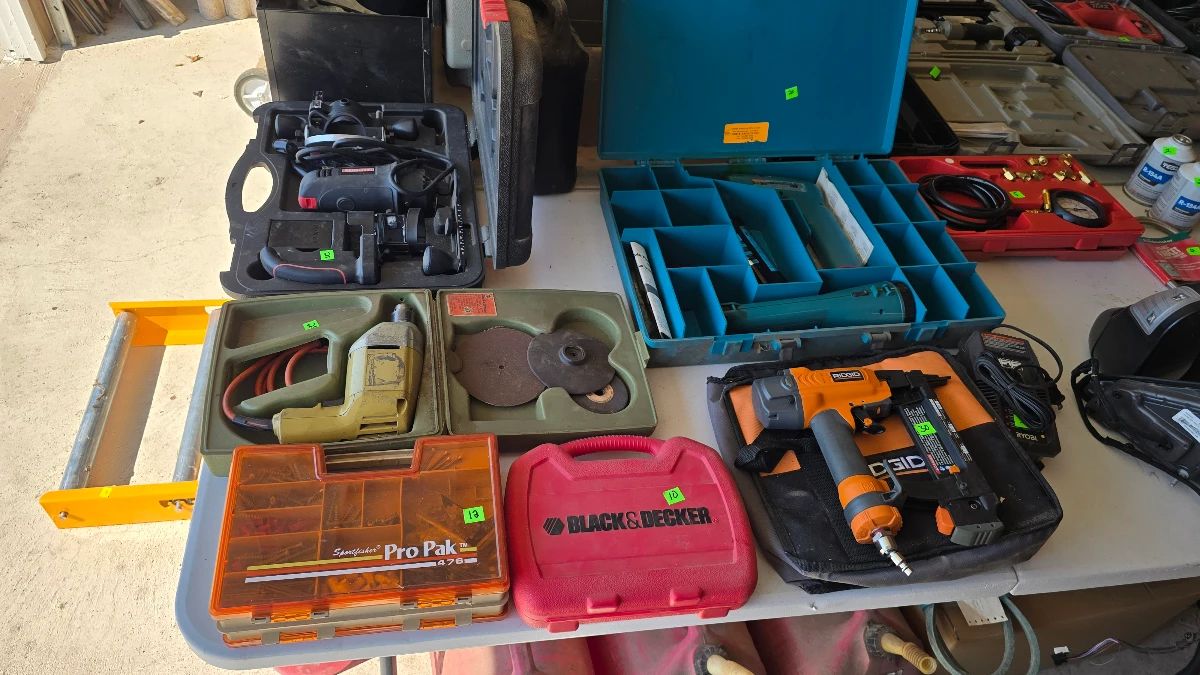 Handyman Heaven in Ponder: Loads of Power Tools, Trailers, Remington Statues, and more!