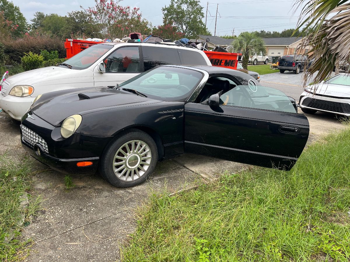 Packed to the gills! With a Ford Thunderbird!
