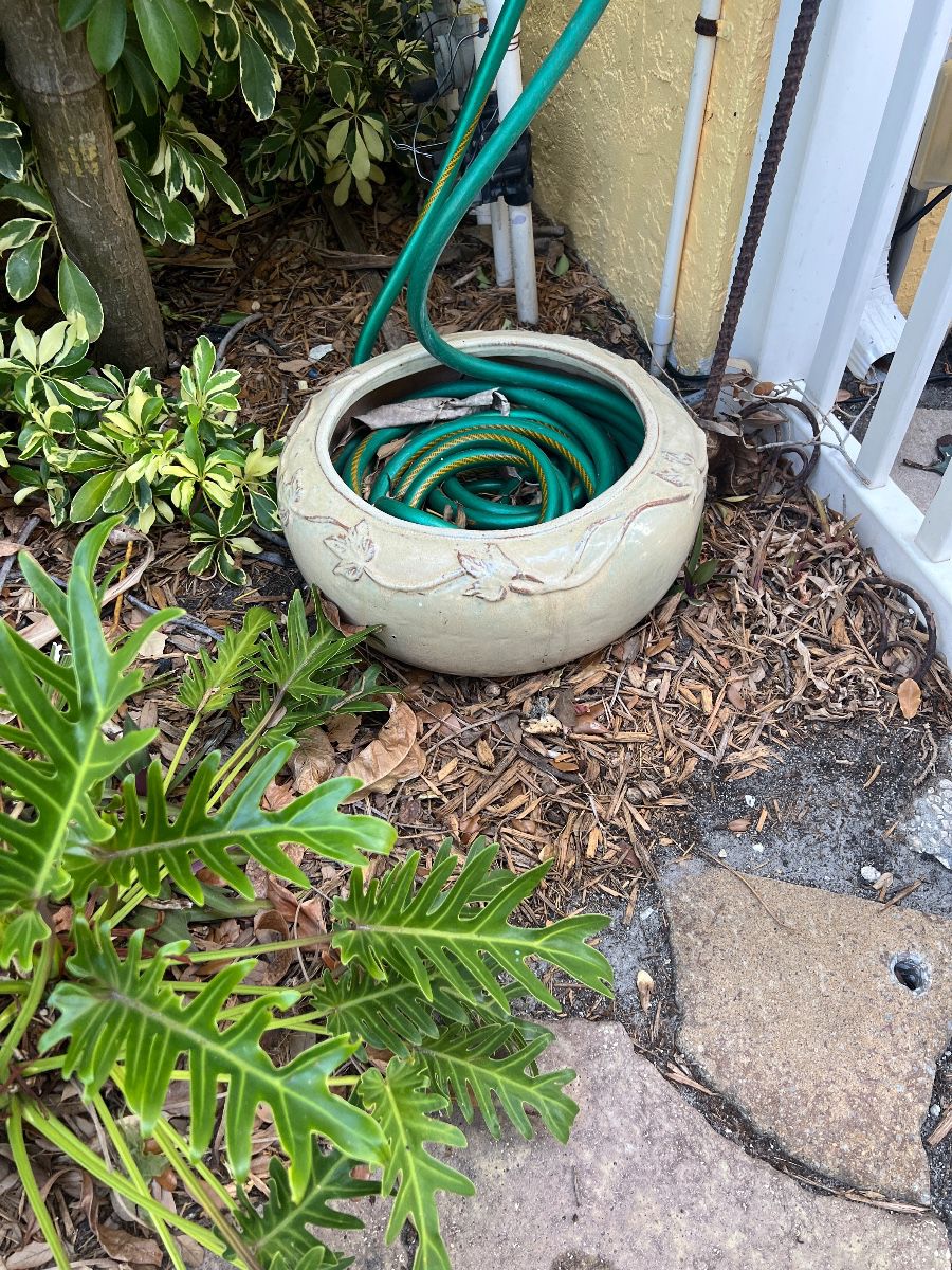 Decorative Embossed Ceramic Planter