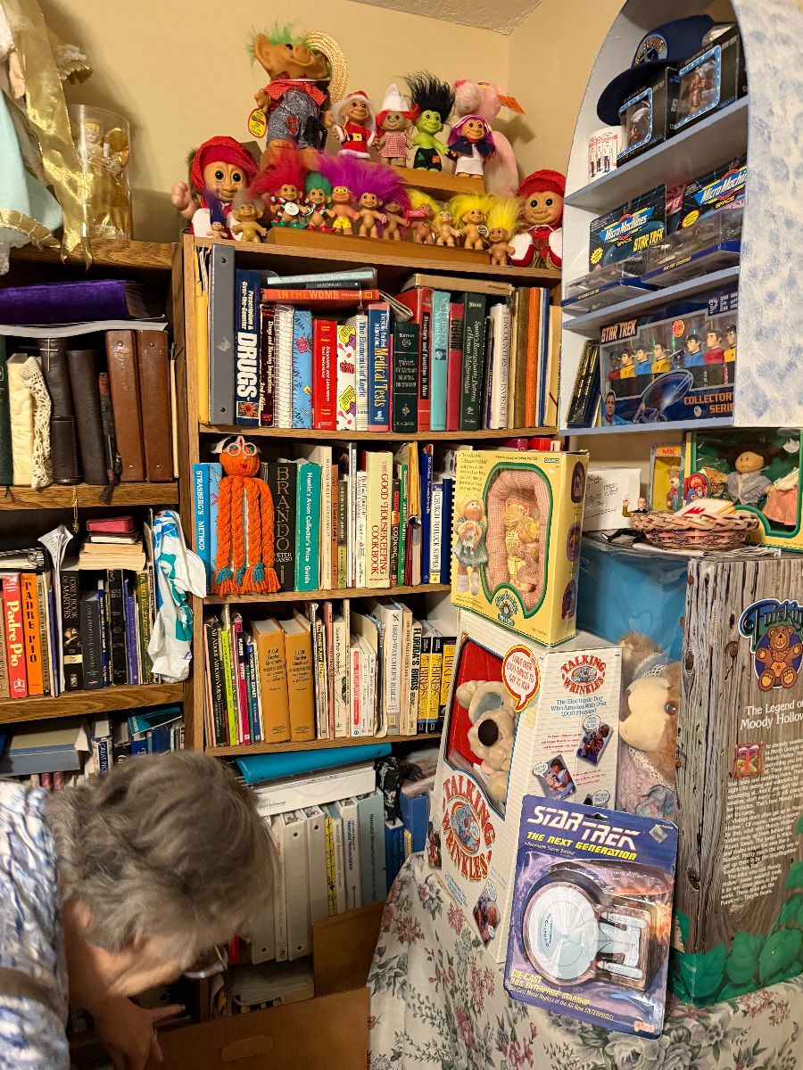 VENDOR’S DREAM…Assortment of Collectibles including Star Trek, Comic Bks, Indian, 50’s, Dolls