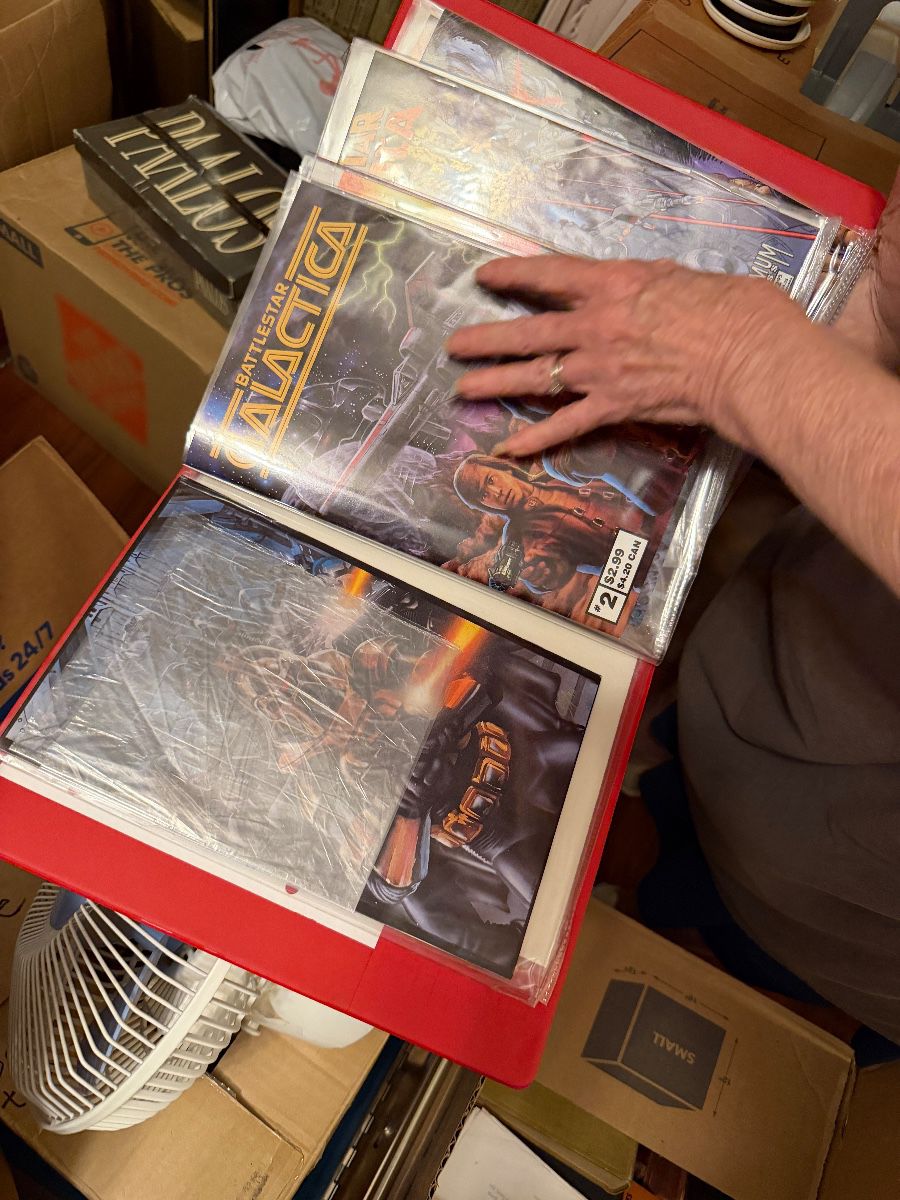 VENDOR’S DREAM…Assortment of Collectibles including Star Trek, Comic Bks, Indian, 50’s, Dolls