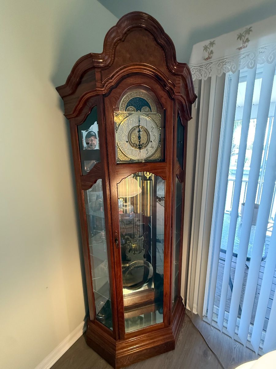 Vintage Mahogany Grandfather Clock