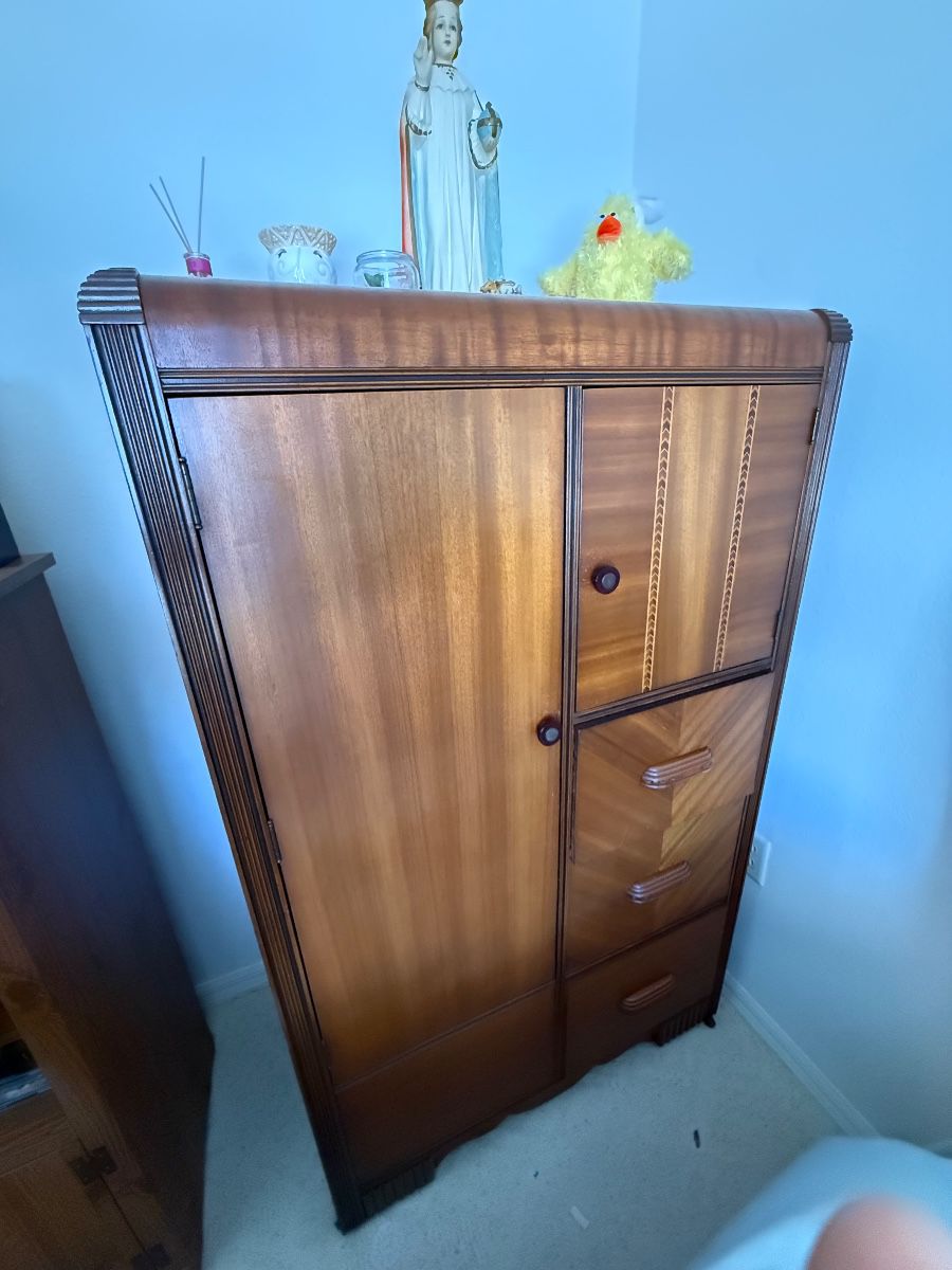Art Deco Waterfall Vanity Cabinet