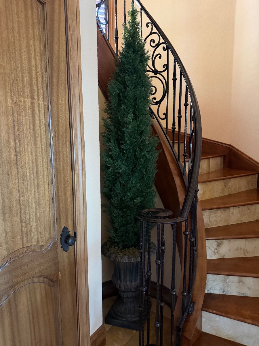 Artificial Cypress Tree in Decorative Urn