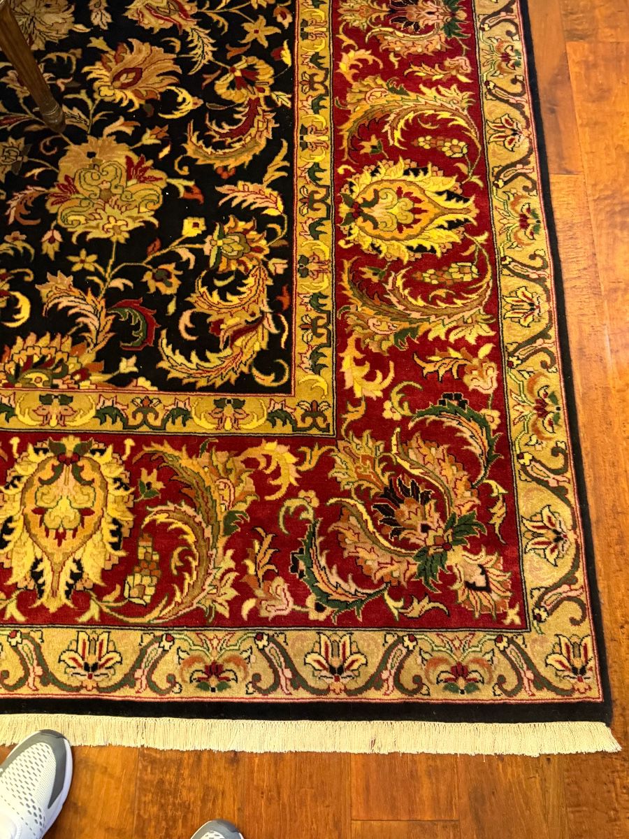 Persian Floral Medallion Area Rug