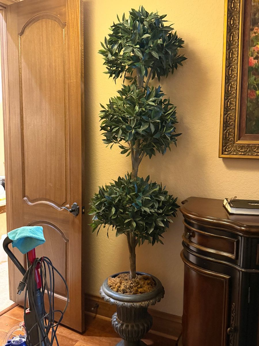 Artificial Topiary Tree in Decorative Planter