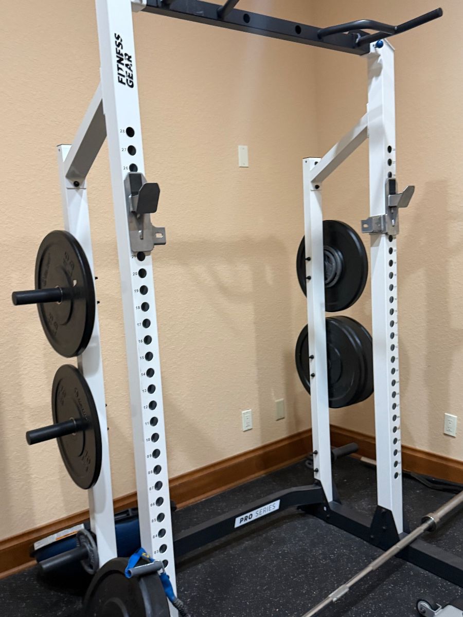 Fitness Gear Pro Series Power Cage with Weight Plates