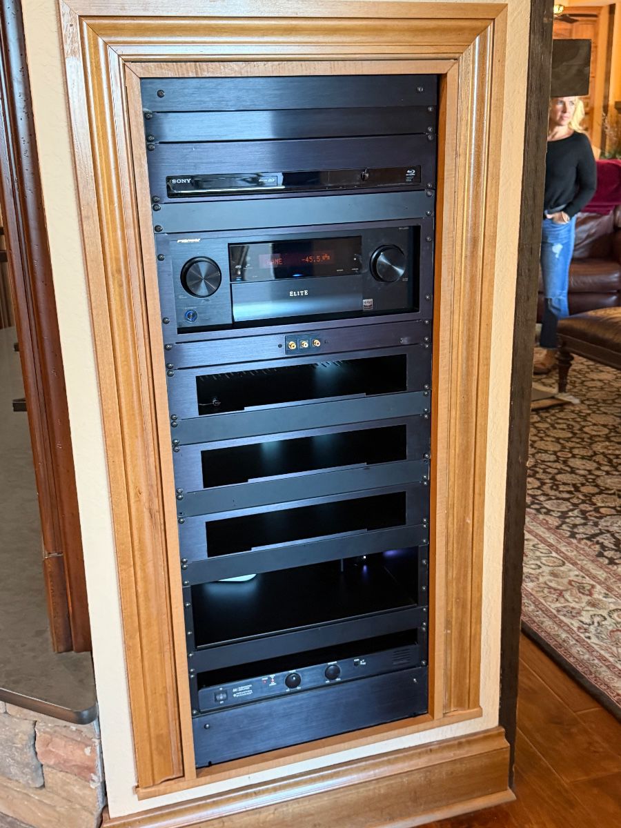 Home Theater Rackmount System with A/V Components