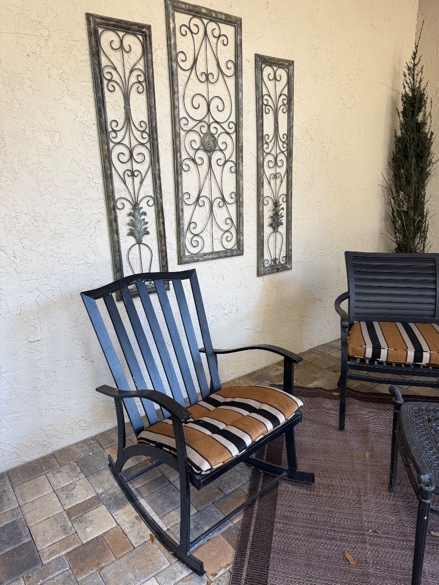 Outdoor Metal Patio Furniture & Decor Assortment
