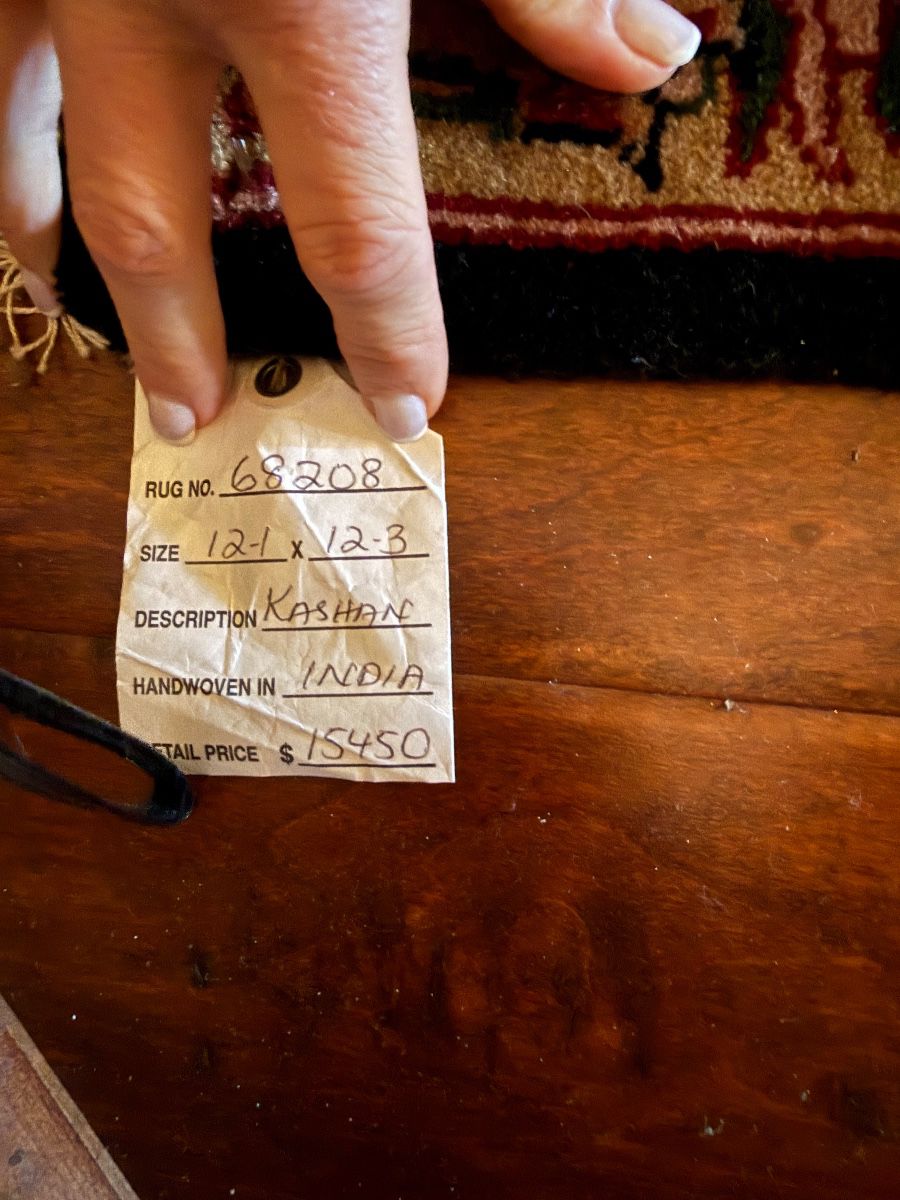 Kashan Handwoven Oriental Rug 12'1" x 12'3"