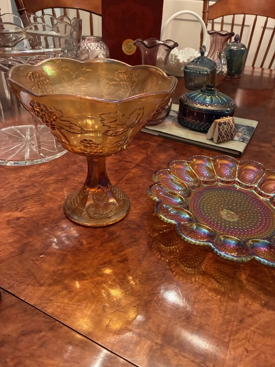 Carnival Glass, Susan Wakeen Dolls, Refrigerator, Washer and Dryer