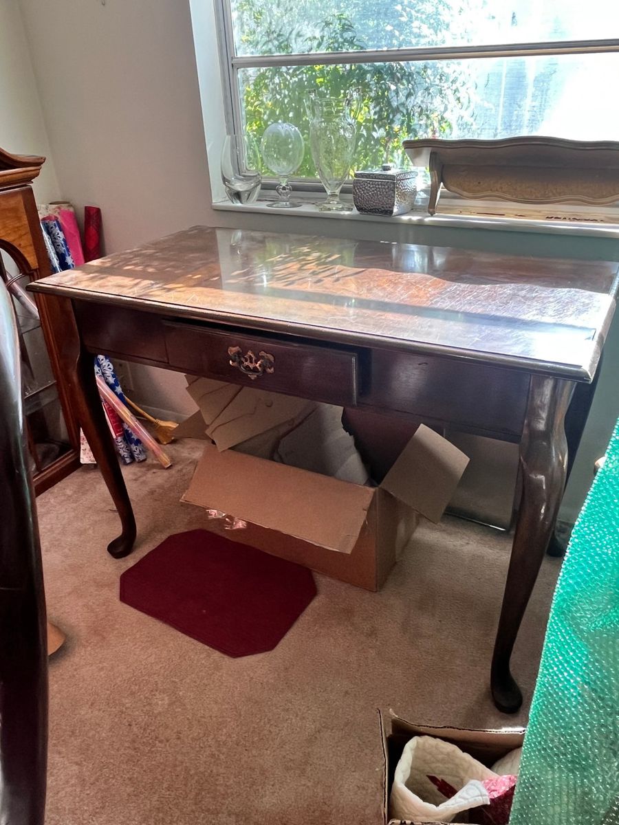 Vintage Wood Writing Desk