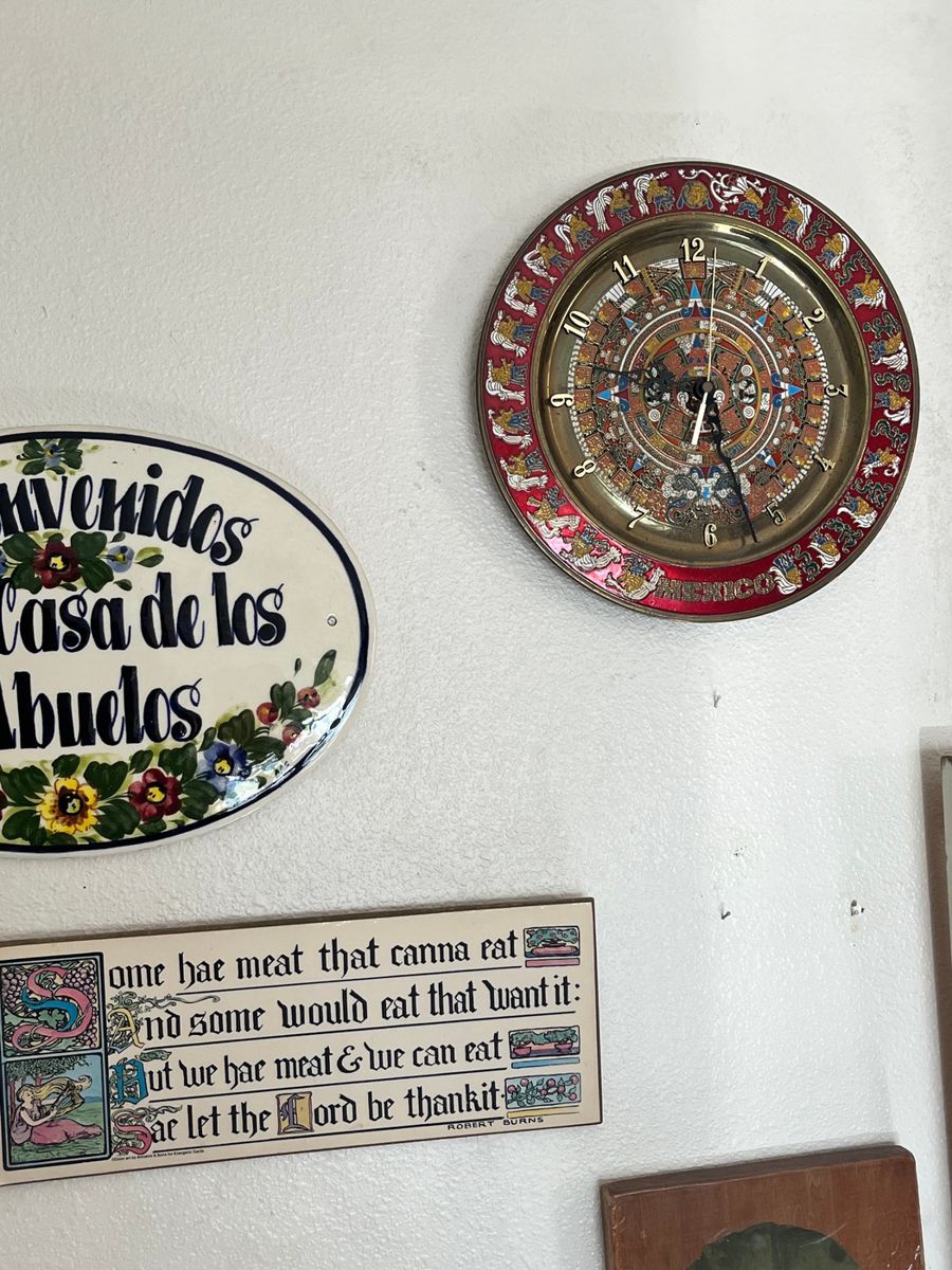 Aztec Calendar Wall Clock & Decorative Plaques Lot