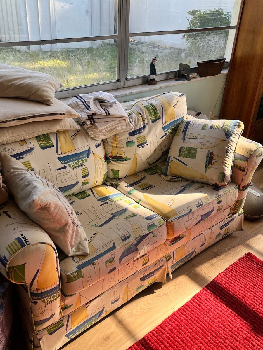 Nautical Sailboat Upholstery Sofa