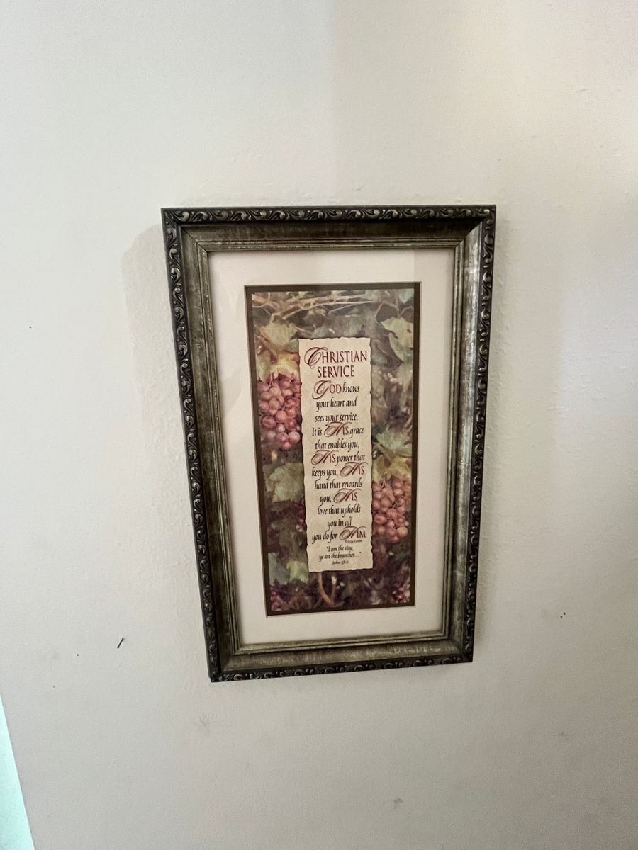 Framed Christian Service Art Print