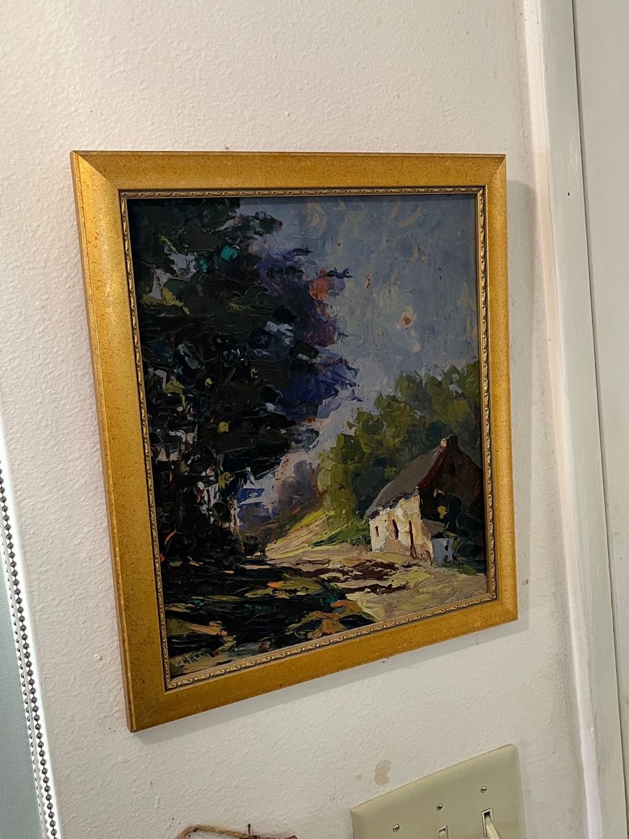 Estate Landscape Oil Painting