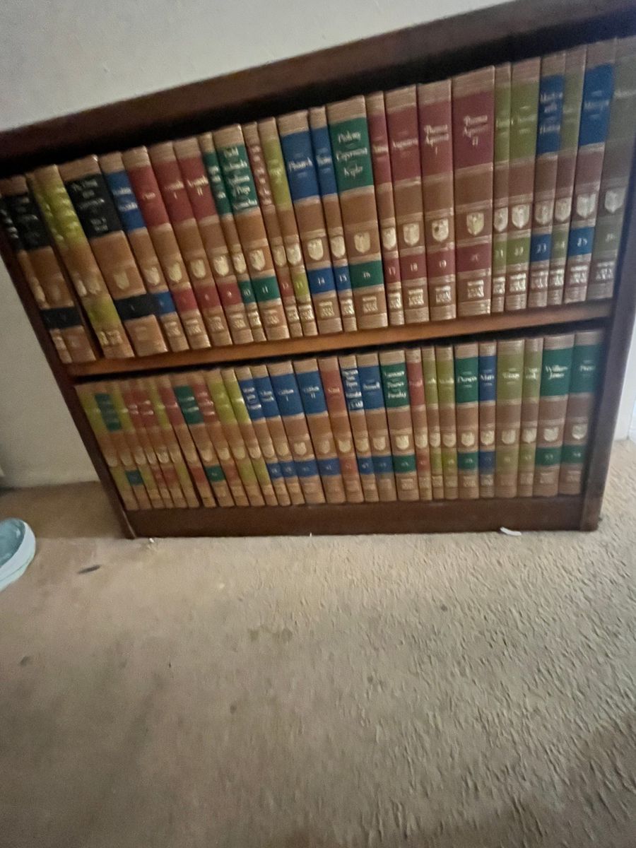 Vintage Leather Bound Book Collection - Complete Works Assortment
