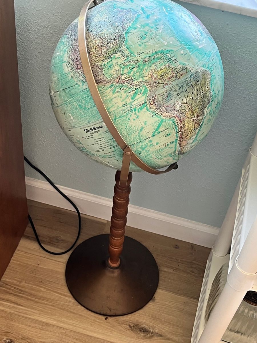 Replogle World Ocean Series Globe with Wooden Stand