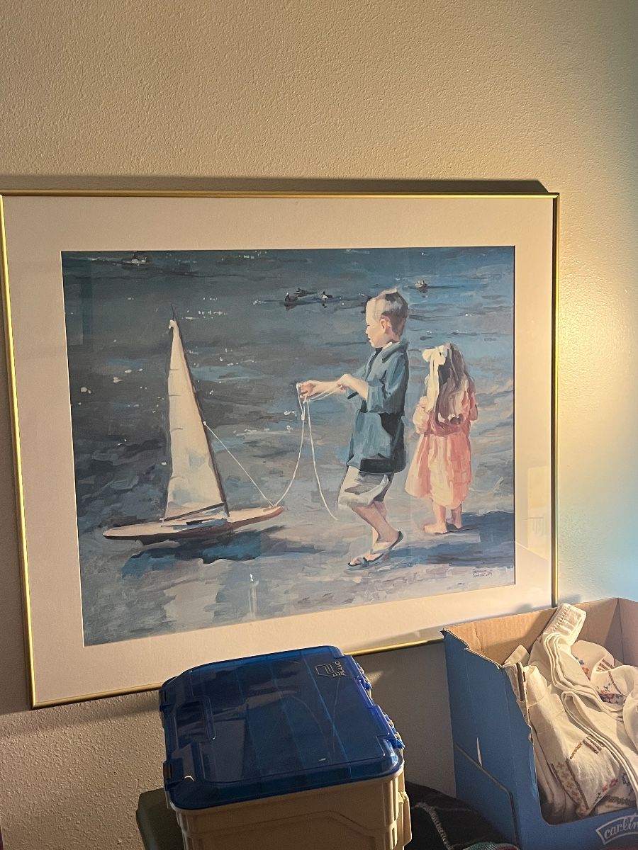 Artist Signed Beach Scene Print