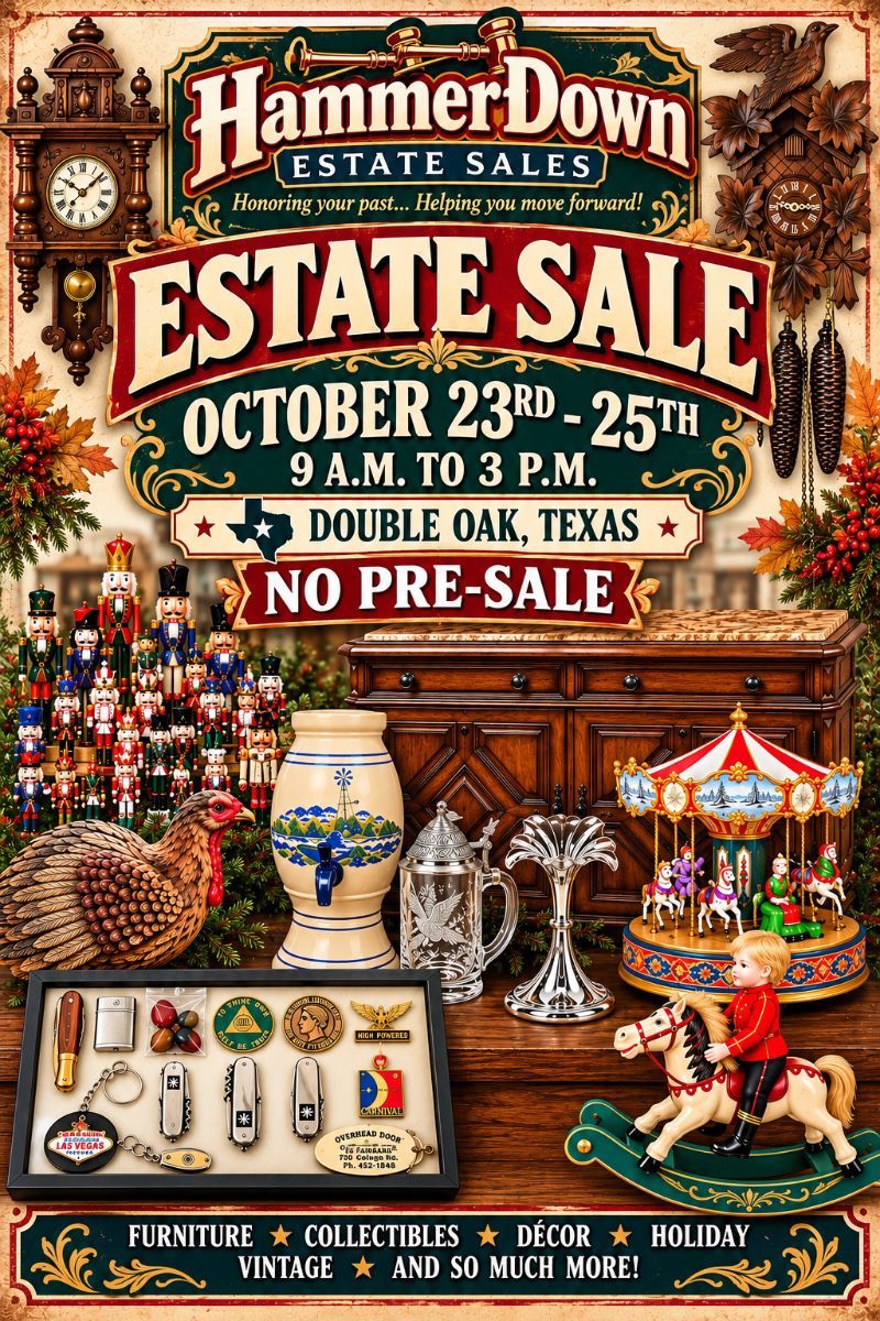 Items on offer in Double Oak, TX — DOUBLE THE DELIGHTS IN DOUBLE OAK