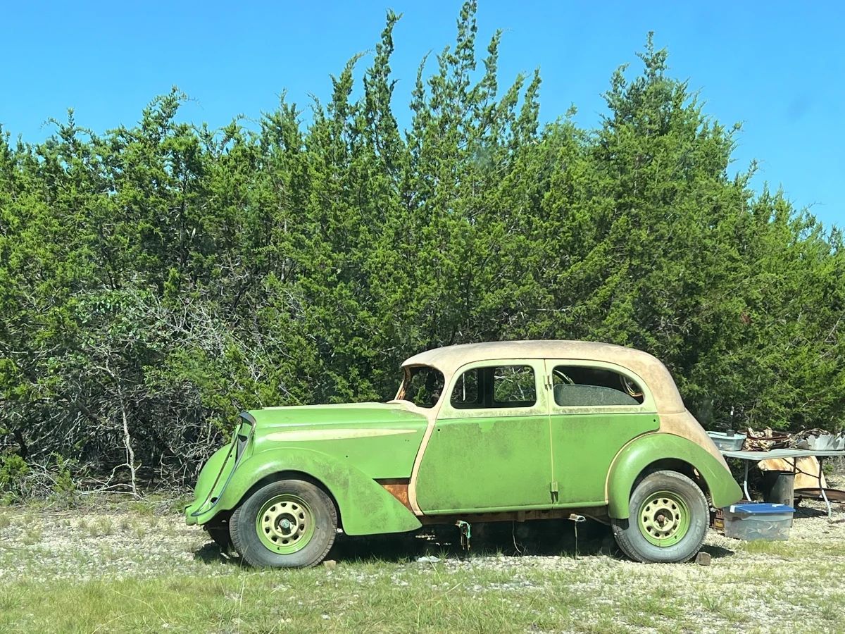 Items on offer in Aledo, TX — 1935 Hupmobile Aerodynamic, Schumann BG Piano,  Art, History, Automobiles, Fishing, & Antiques