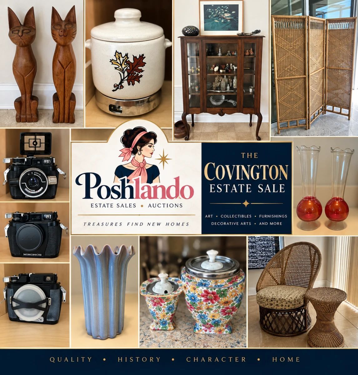 Items on offer in Titusville, FL — Poshlando in Titusville – Railroad Collection, Golf Cart, Antiques & Ethan Allen